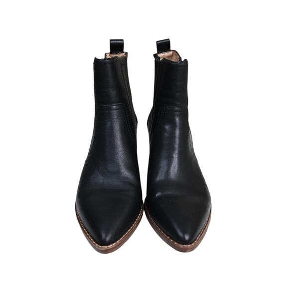 Madewell Womens 6 The Western Ankle Boot in Black Leather - Picture 2 of 10